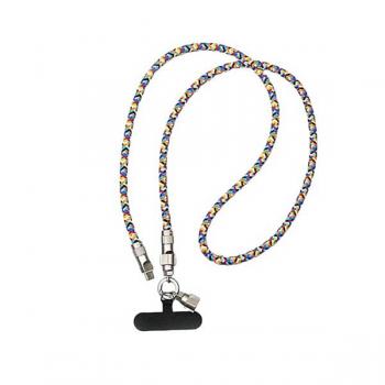 七彩掛繩夾片充電線